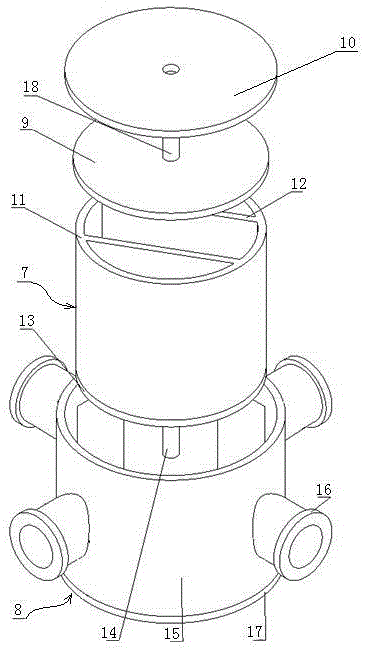 Device for flow direction switchover and flow control