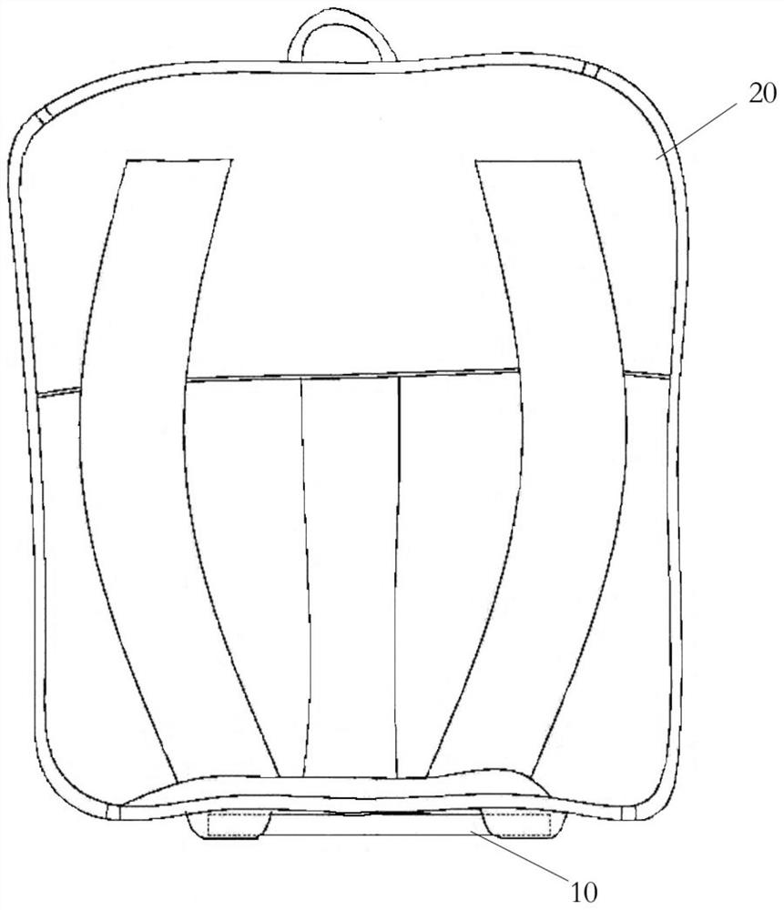 Intelligent air injection backpack and control method of intelligent air injection backpack