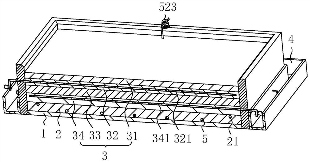 Agricultural water ecological treatment structure and construction method thereof