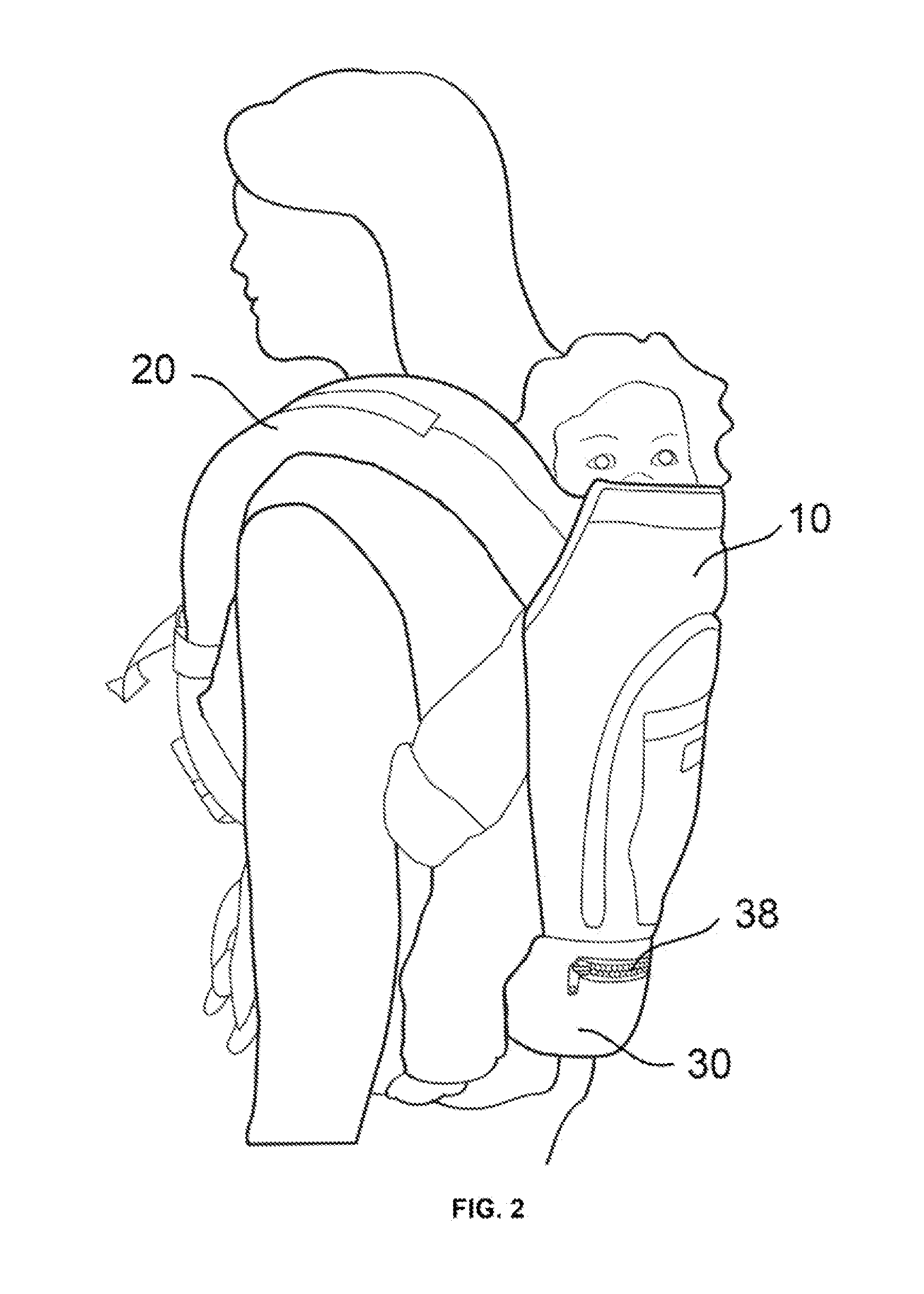 Baby carrier with removable seat