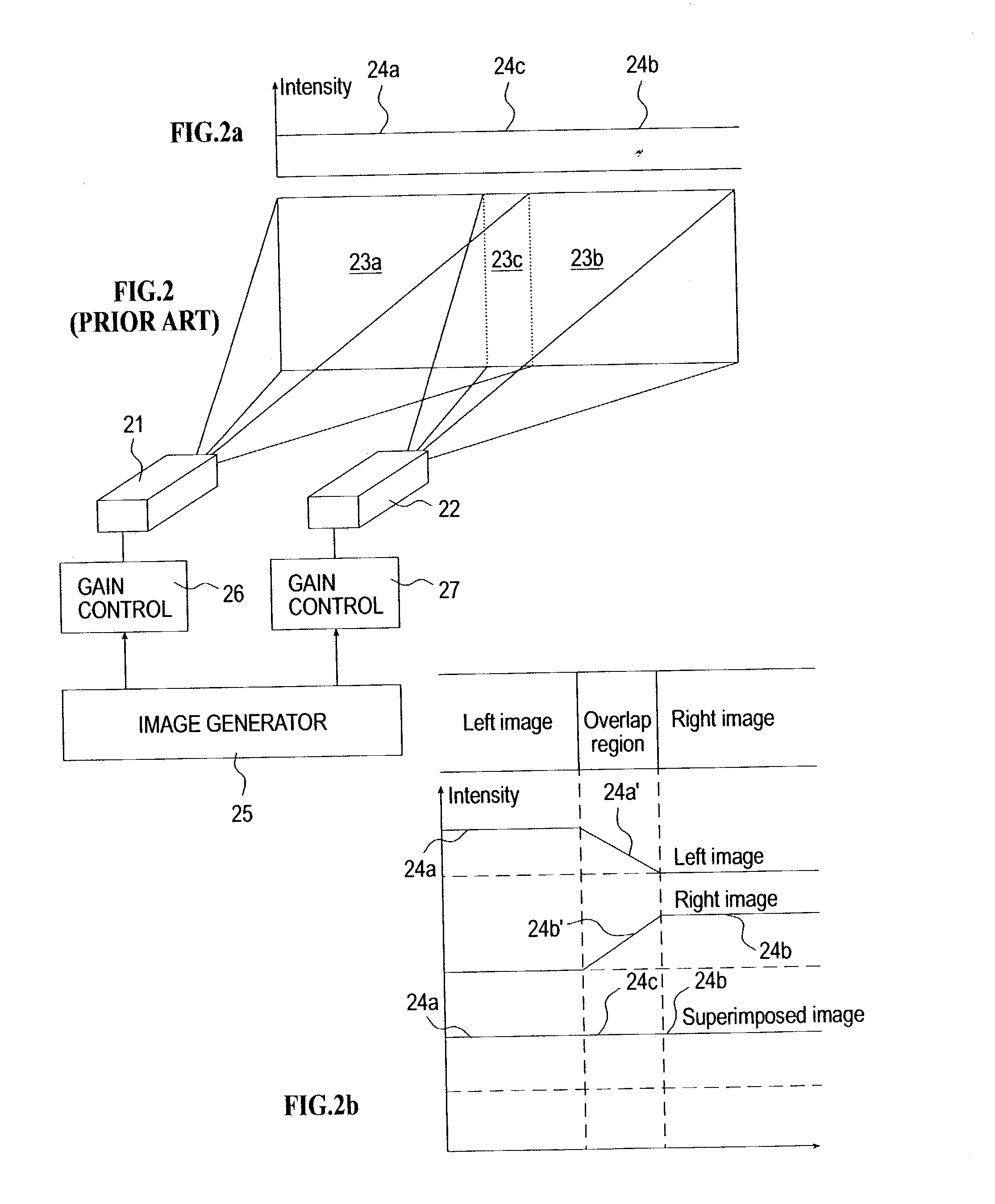 Producing smooth edge transitions in displayed composite images