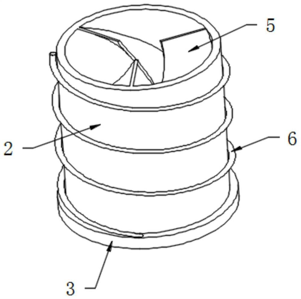 Spiral filtering device for producing melt-blown non-woven fabric special material