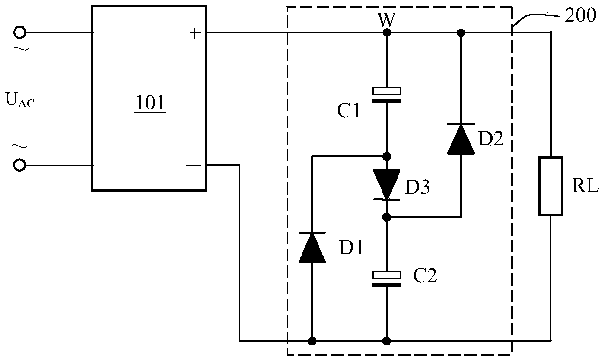 Valley fill circuit with protection function