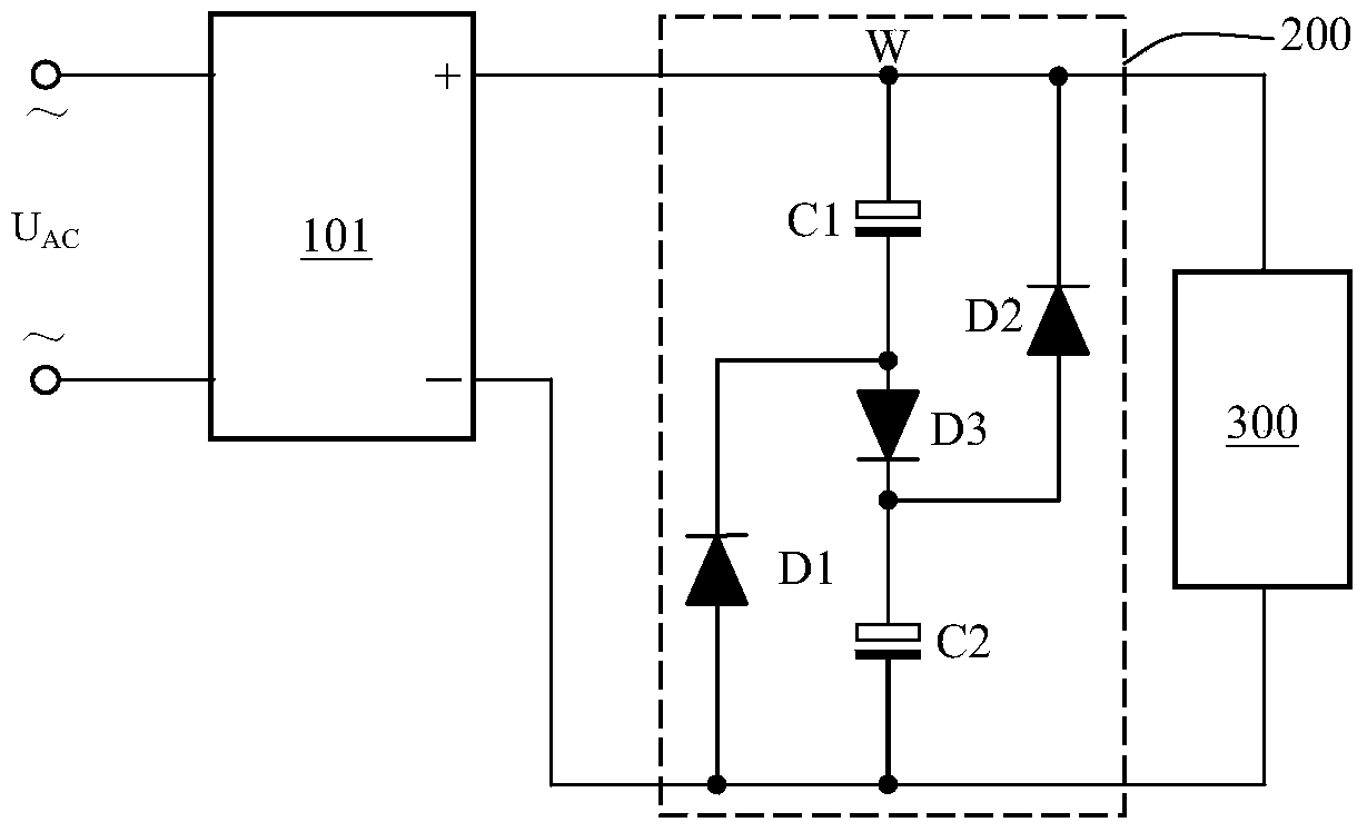 Valley fill circuit with protection function