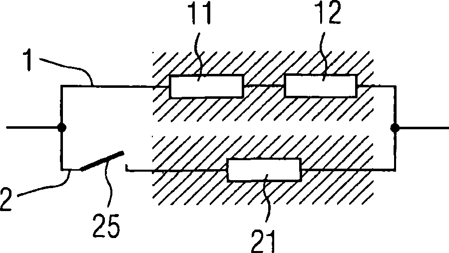 Method for expanding the adjustment range of overload protection devices, associated overload protection devices and their use