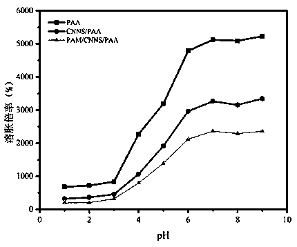 Carbon nitride nanosheet (CNNS) composite pH-sensitive hydrogel with Pizza structure as well as preparation method and application of CNNS composite pH-sensitive hydrogel