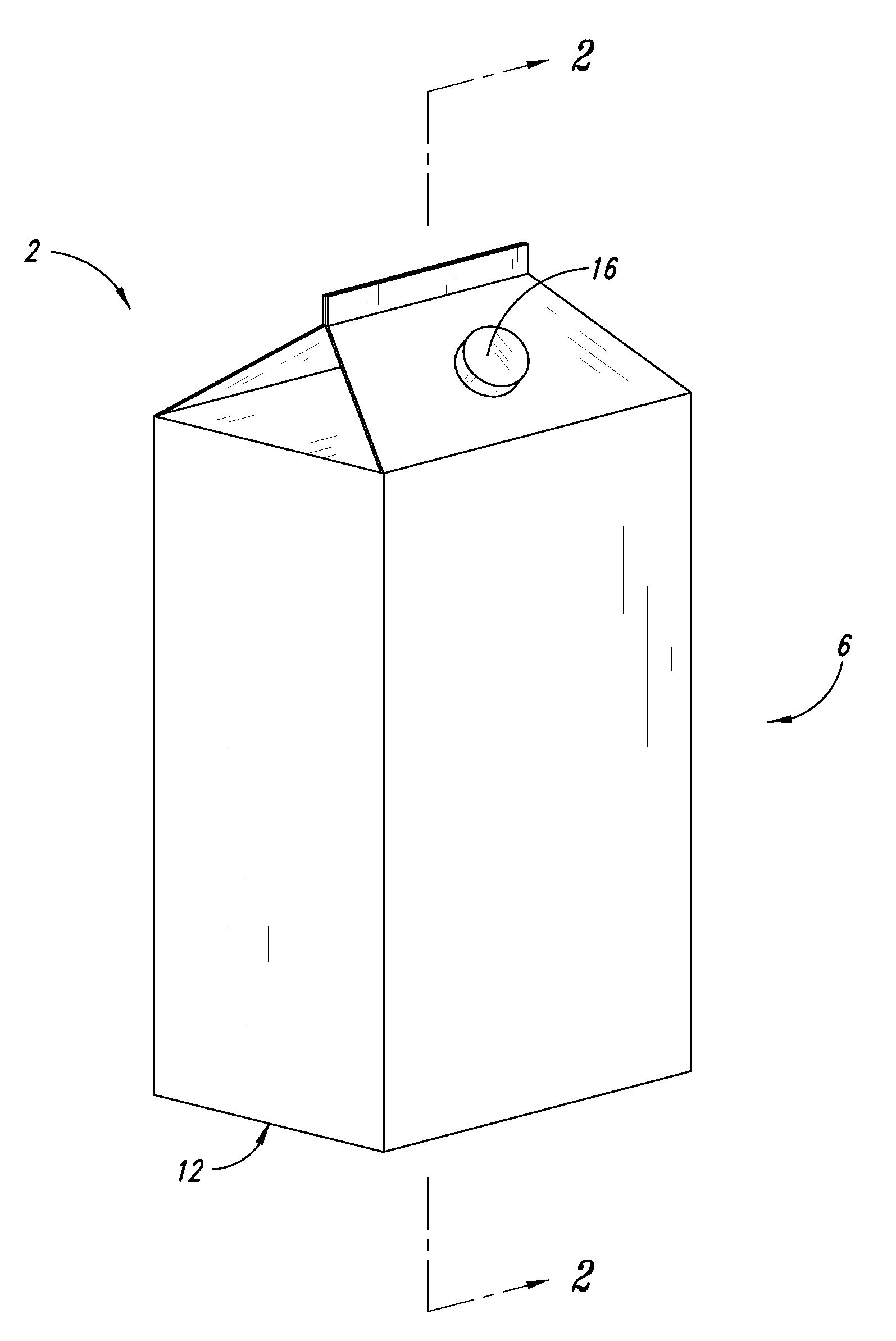 Compostable container for storing fluids