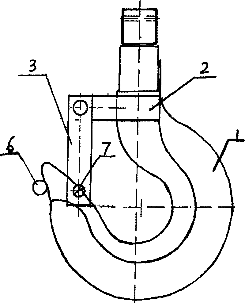 Safety lifting hook and manufacturing method thereof
