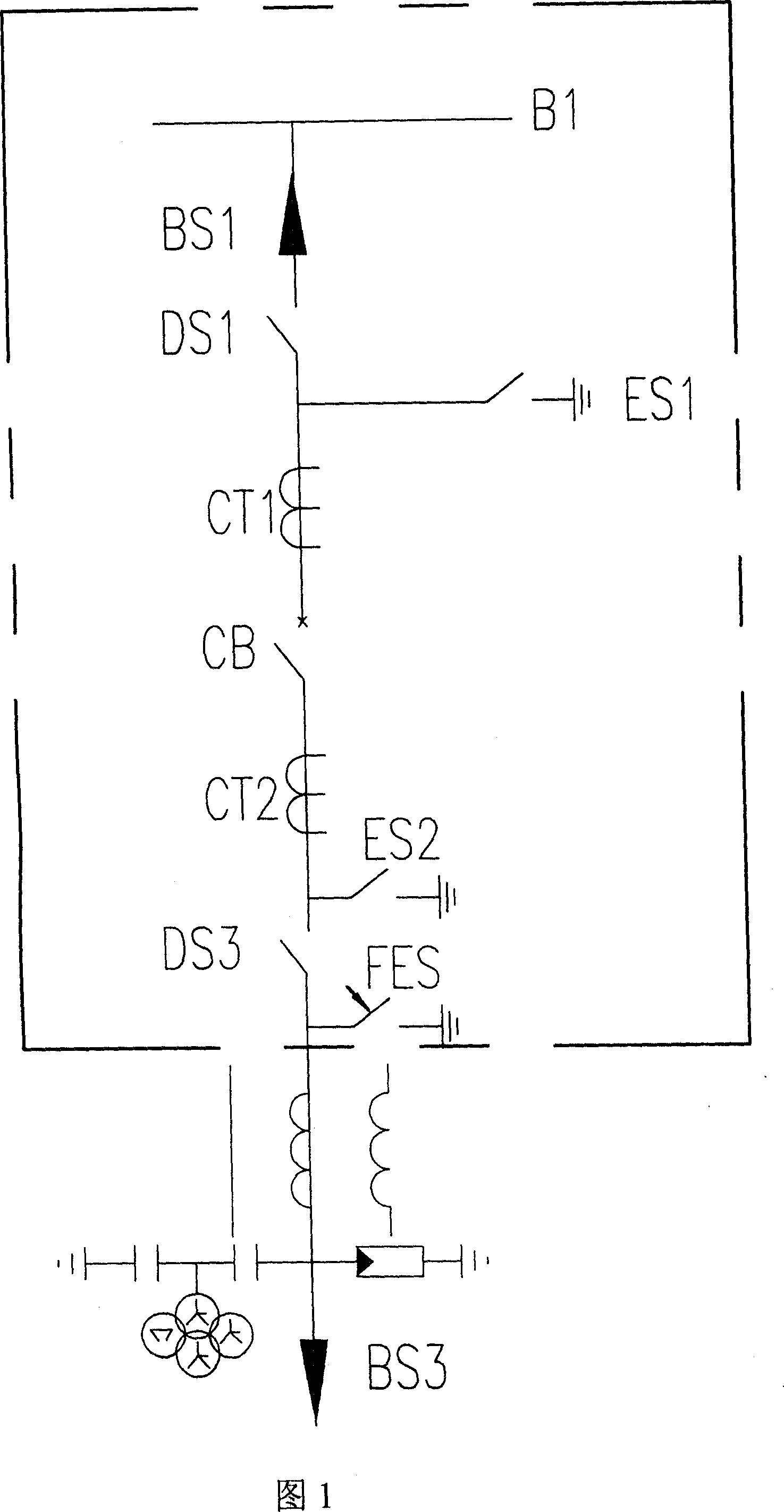 Gas-insulated combination switchgear