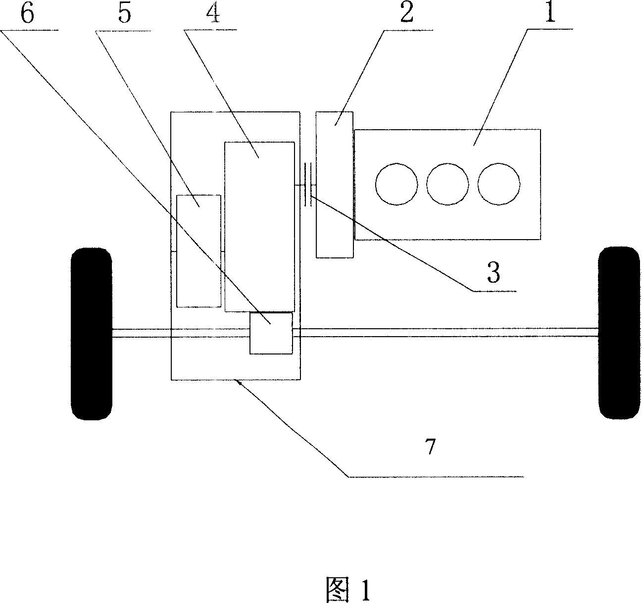 Driving device of hybrid vehicle