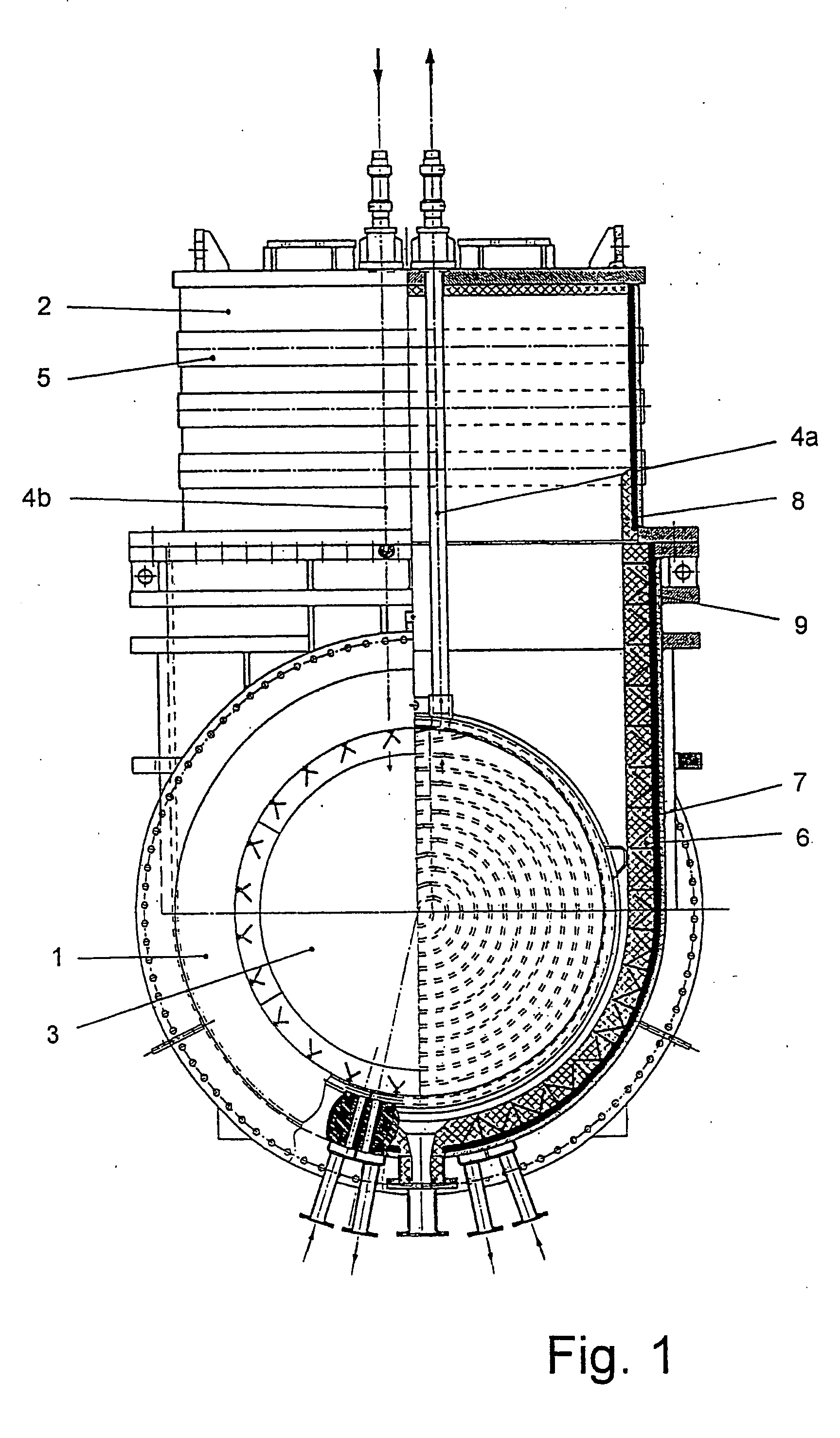 Device for protecting metallic surfaces from high-temperature condensates of corrosive media in technical installations