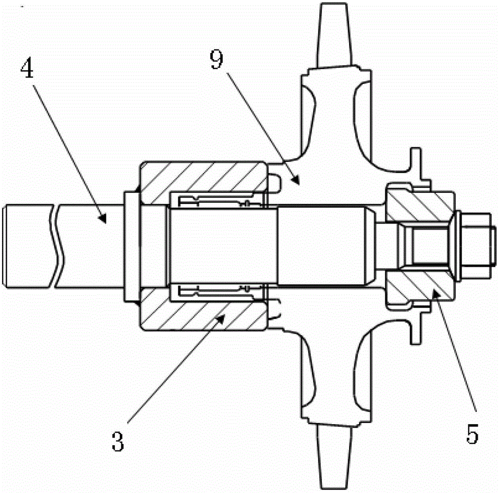 Stress peening device