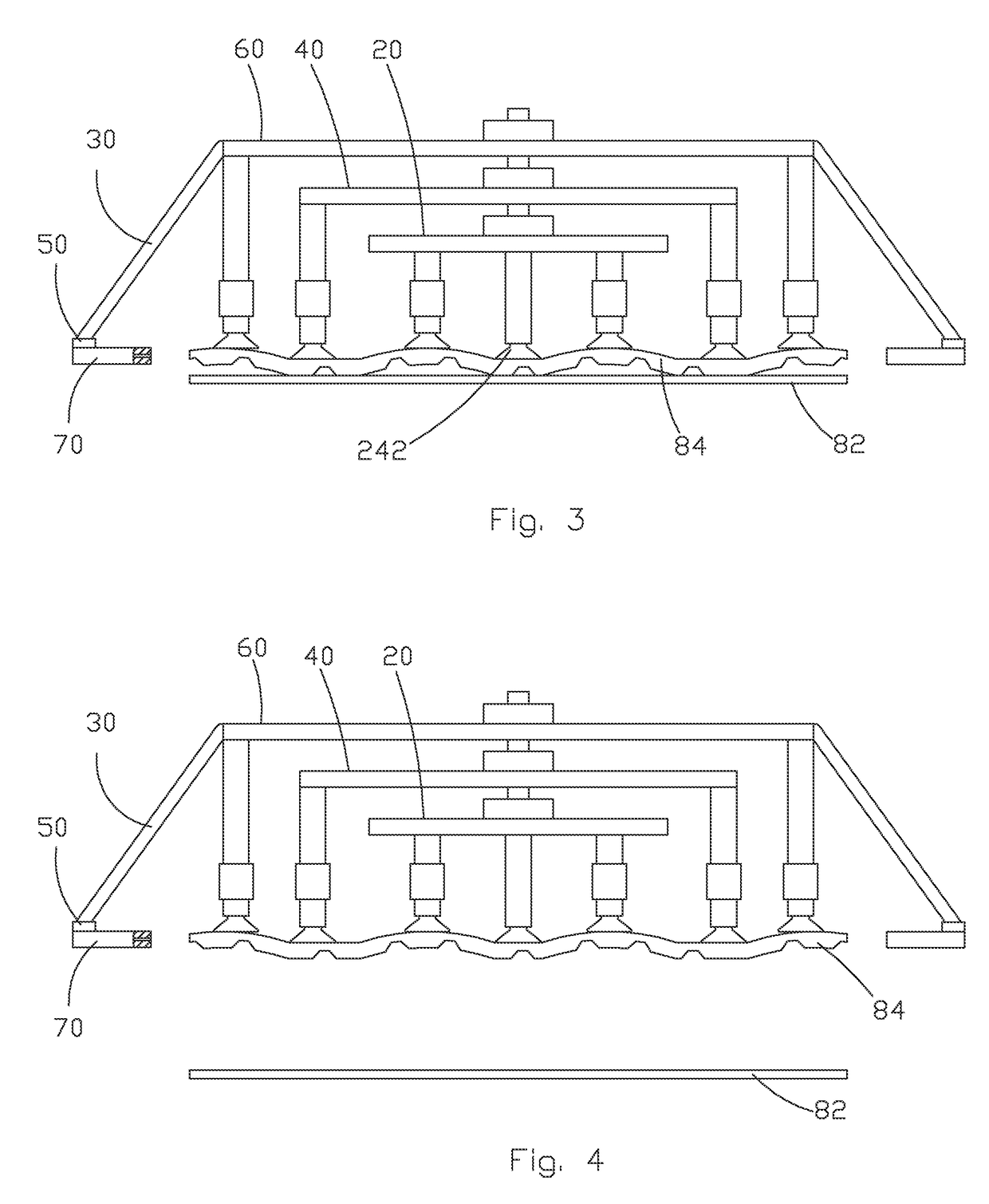 Method and machine for separating liquid crystal panel and liner pad