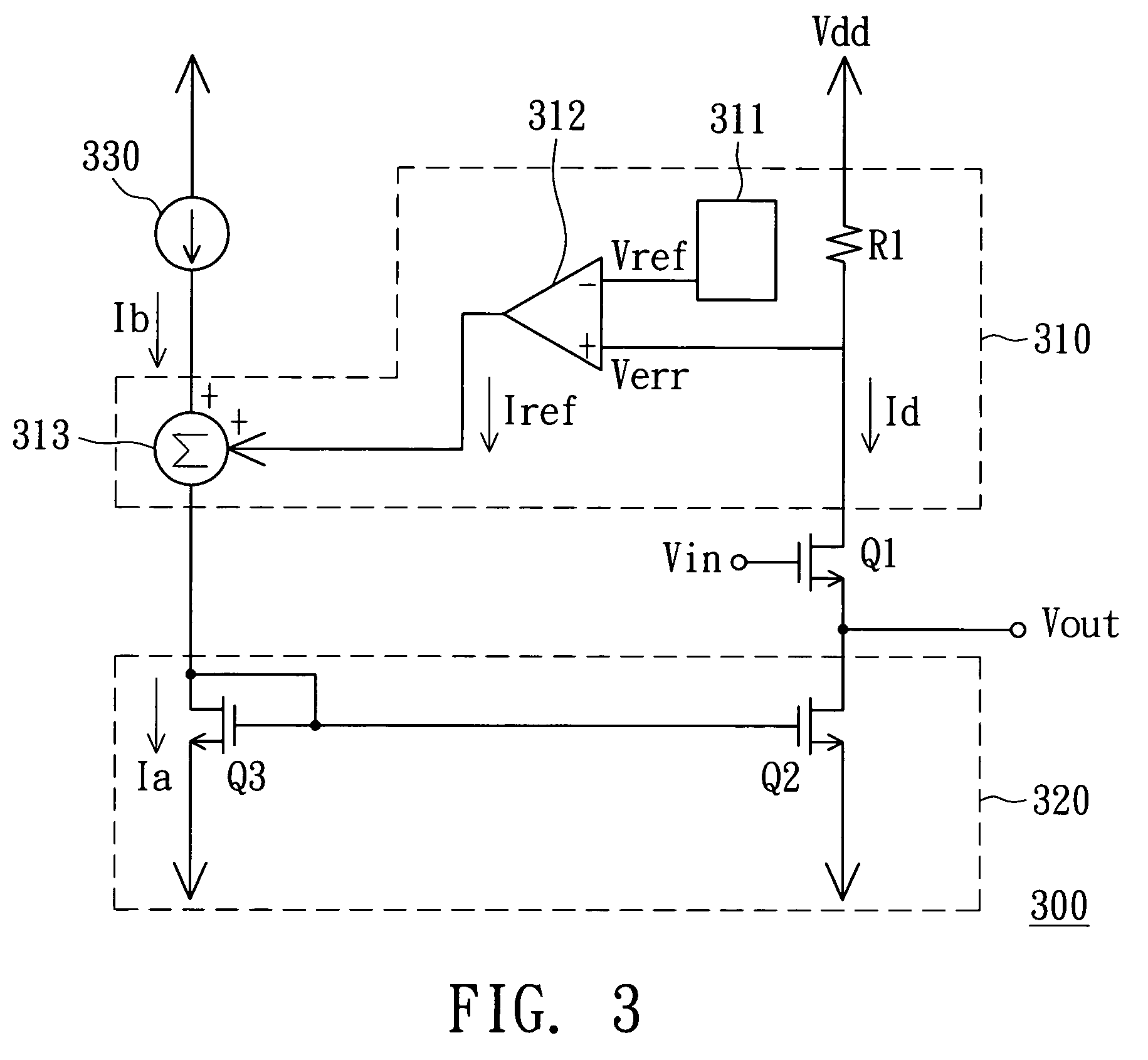 Source follower and current feedback circuit thereof