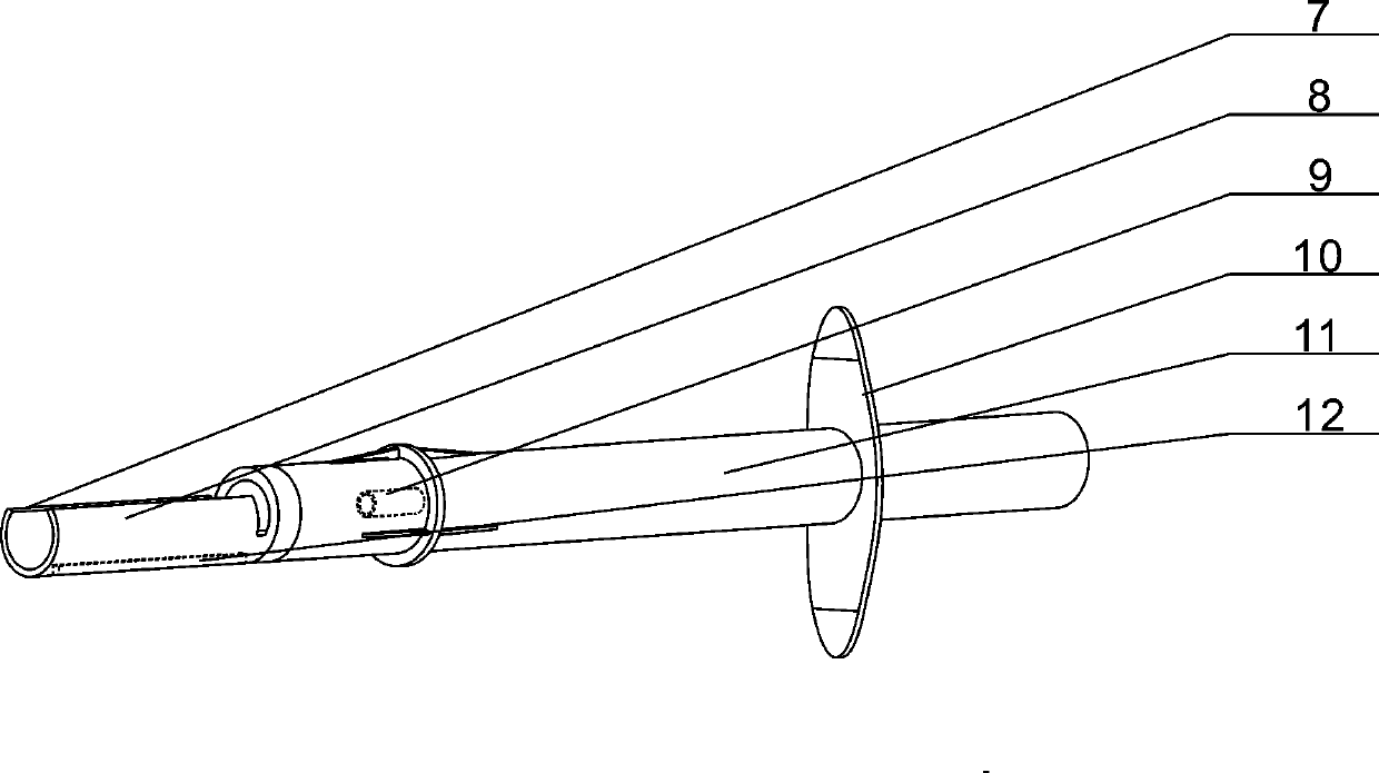 Auxiliary frame of push injection device for intraocular lens implantation surgery
