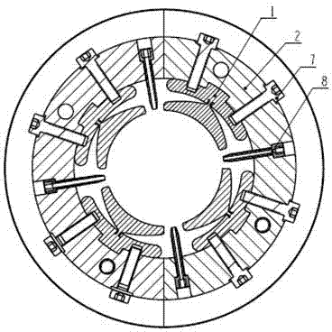 Independent oil supply sliding bearing with changeable pads and compressor equipped with bearing