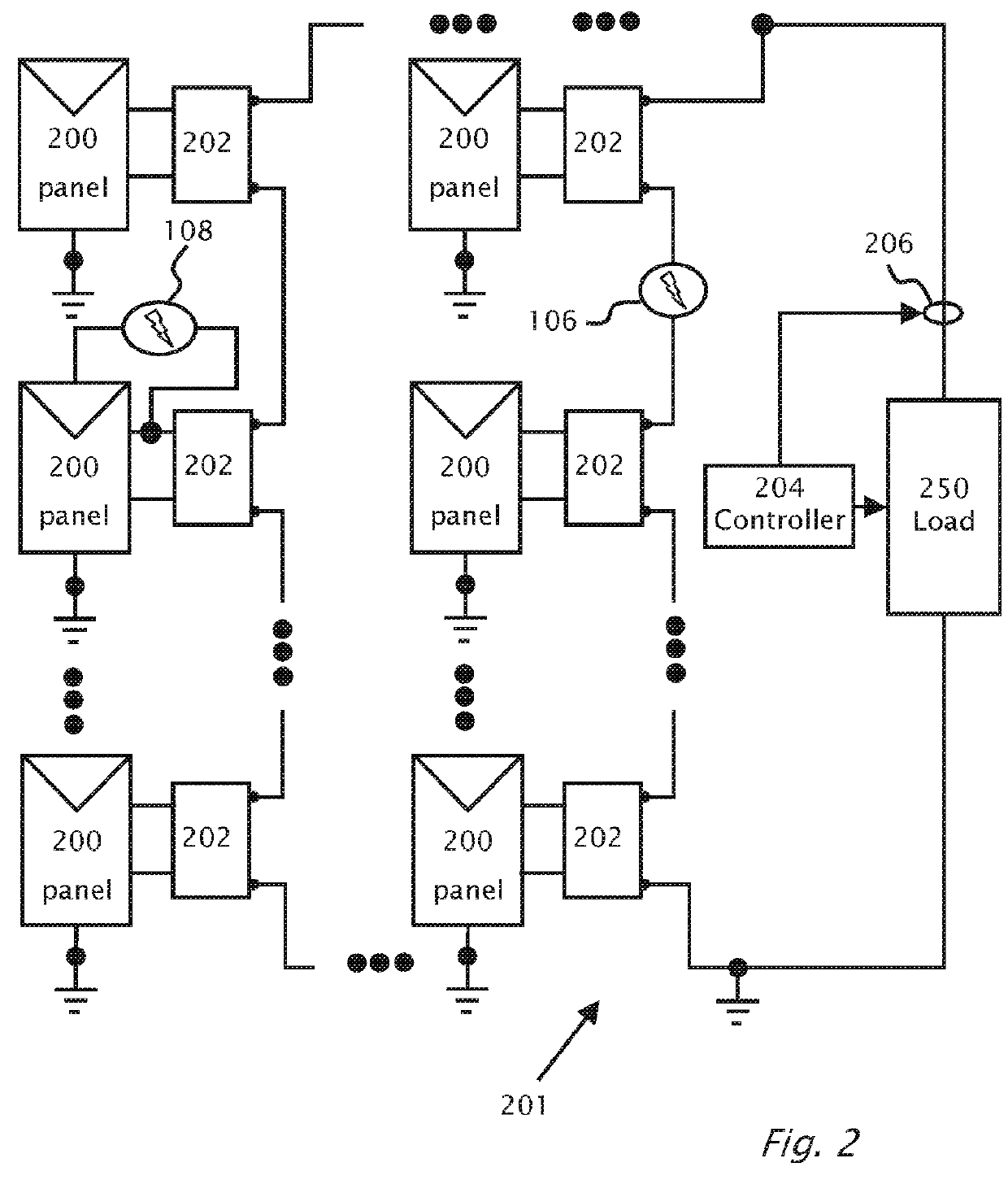 Arc Detection and Prevention in a Power Generation System