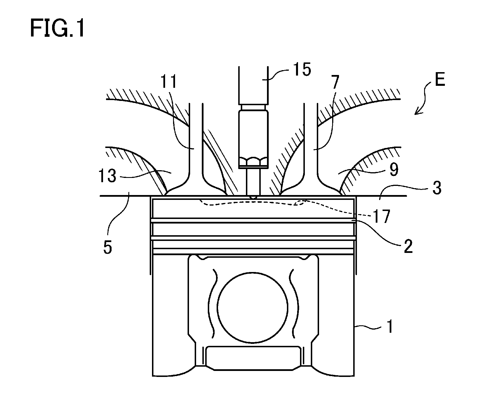 Heat-insulating structure of member facing engine combustion chamber, and process for producing same