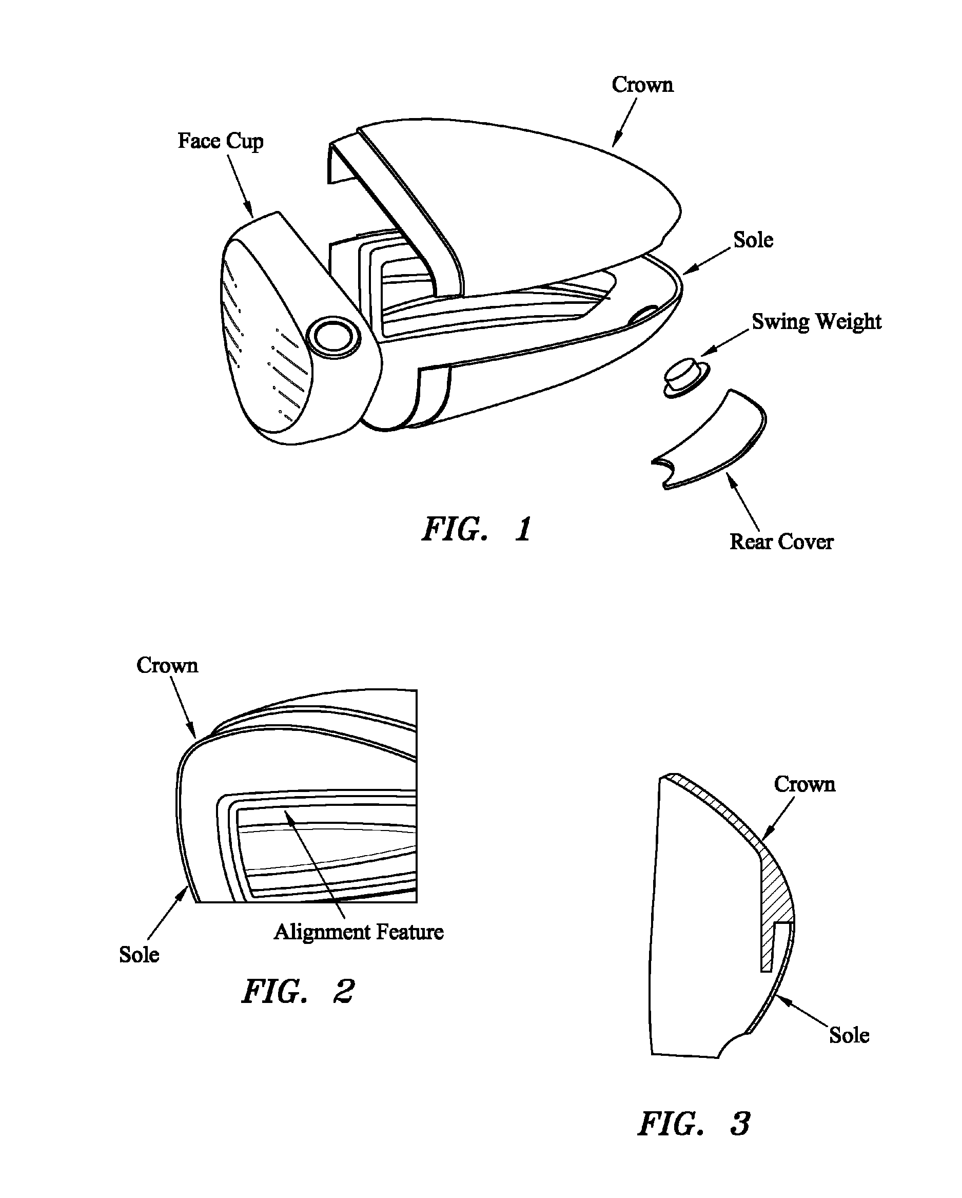 Golf club head with a compression-molded, thin-walled aft body