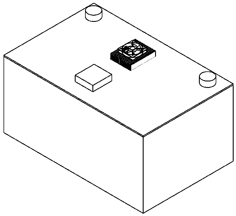 The invention discloses a notebook computer radiator based on a semiconductor heat pump