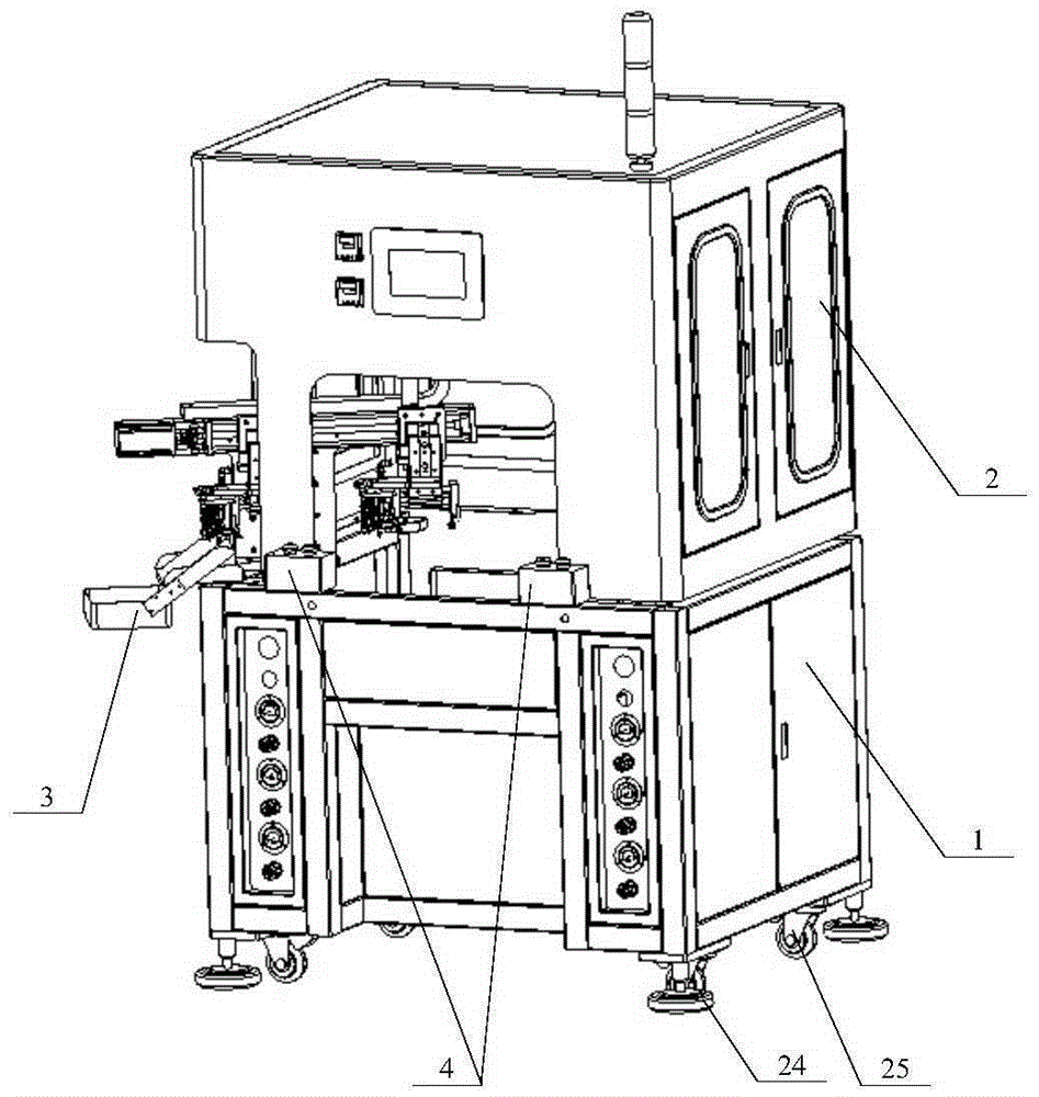 Automatic copper nail hot-melt assembly inspection machine based on industrial manipulator