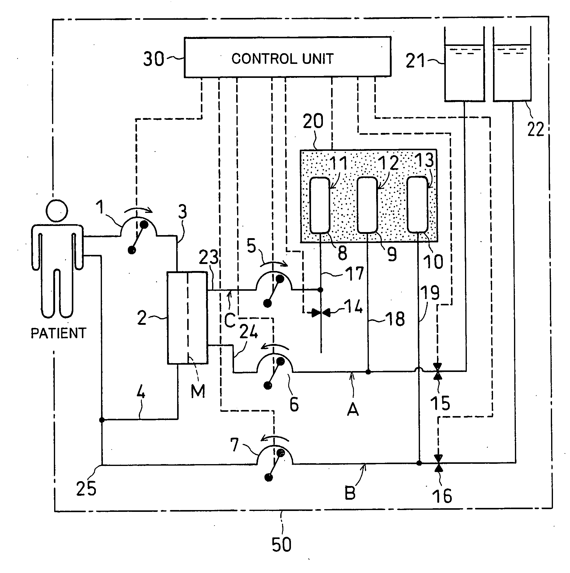 Blood purifying device and method of operating the same