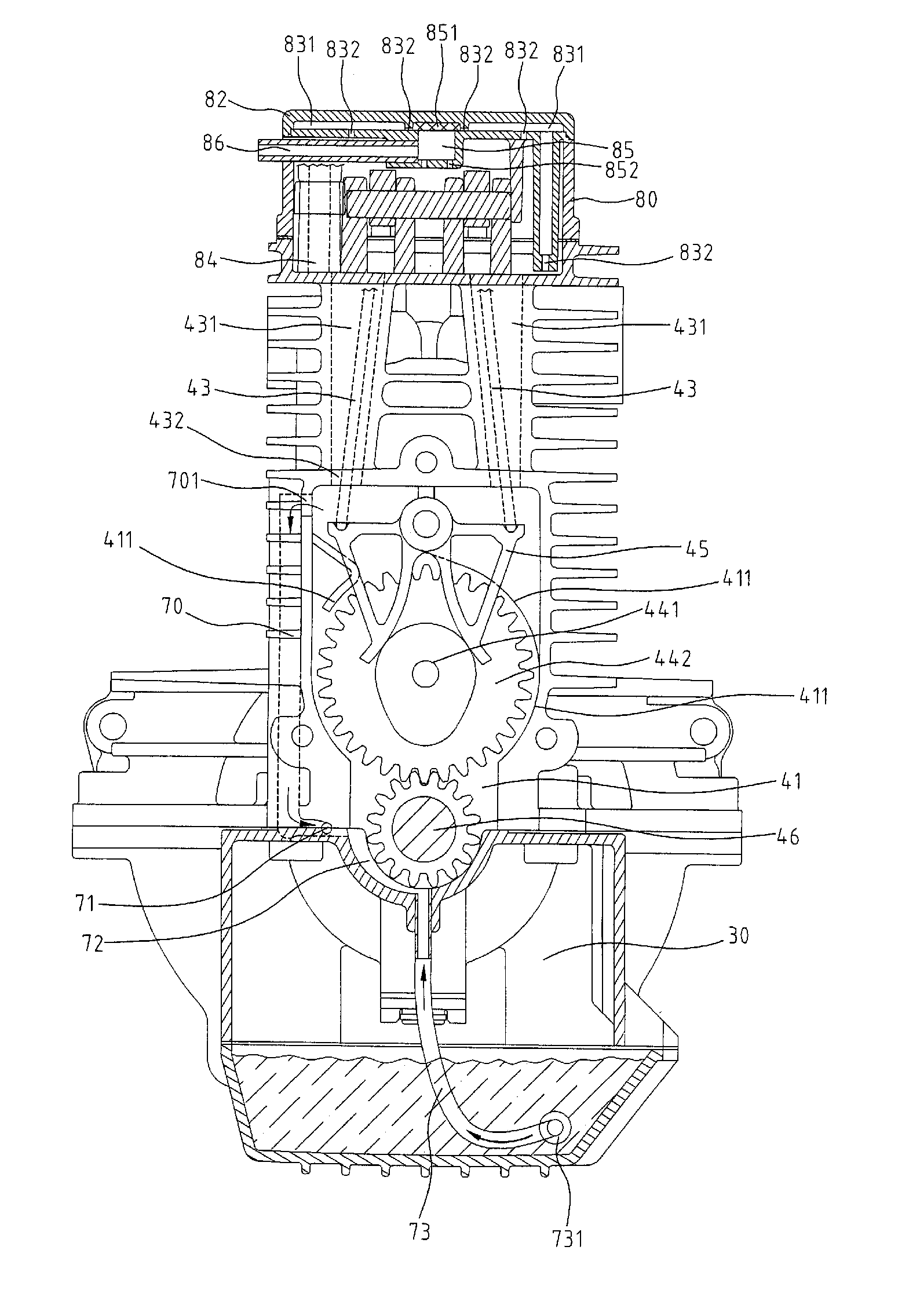 Lubrication system for an engine
