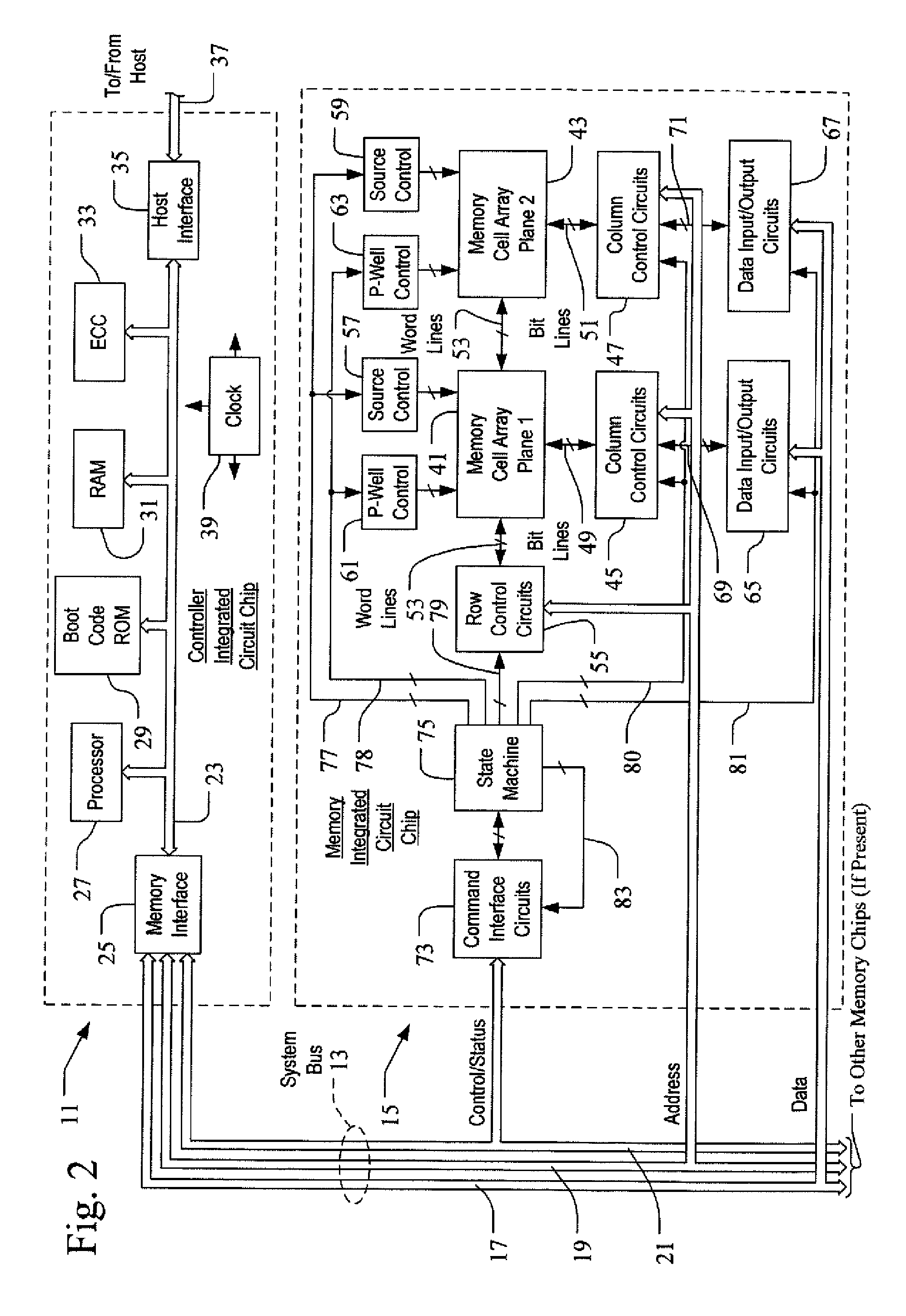 System and Method for Controlling an Amount of Unprogrammed Capacity in Memory Blocks of a Mass Storage System