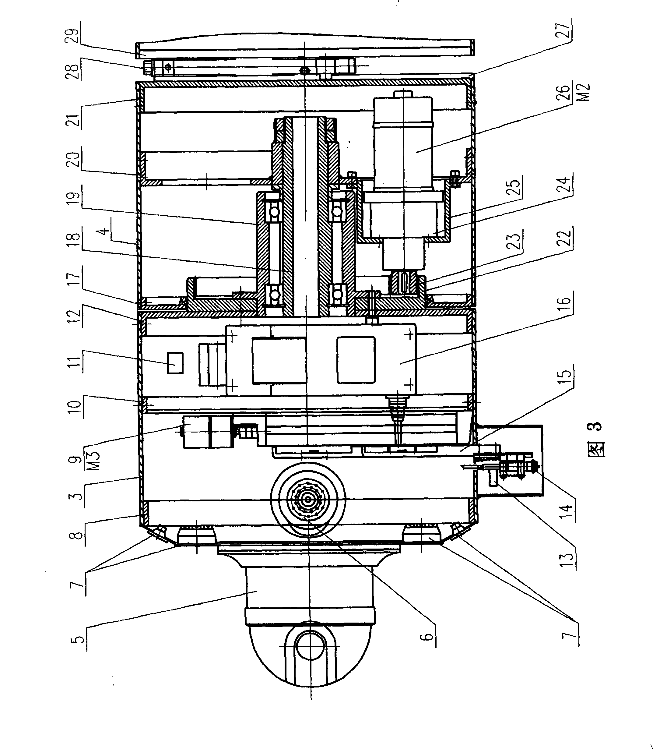 Automatically detecting machine for antirust coating in pipeline