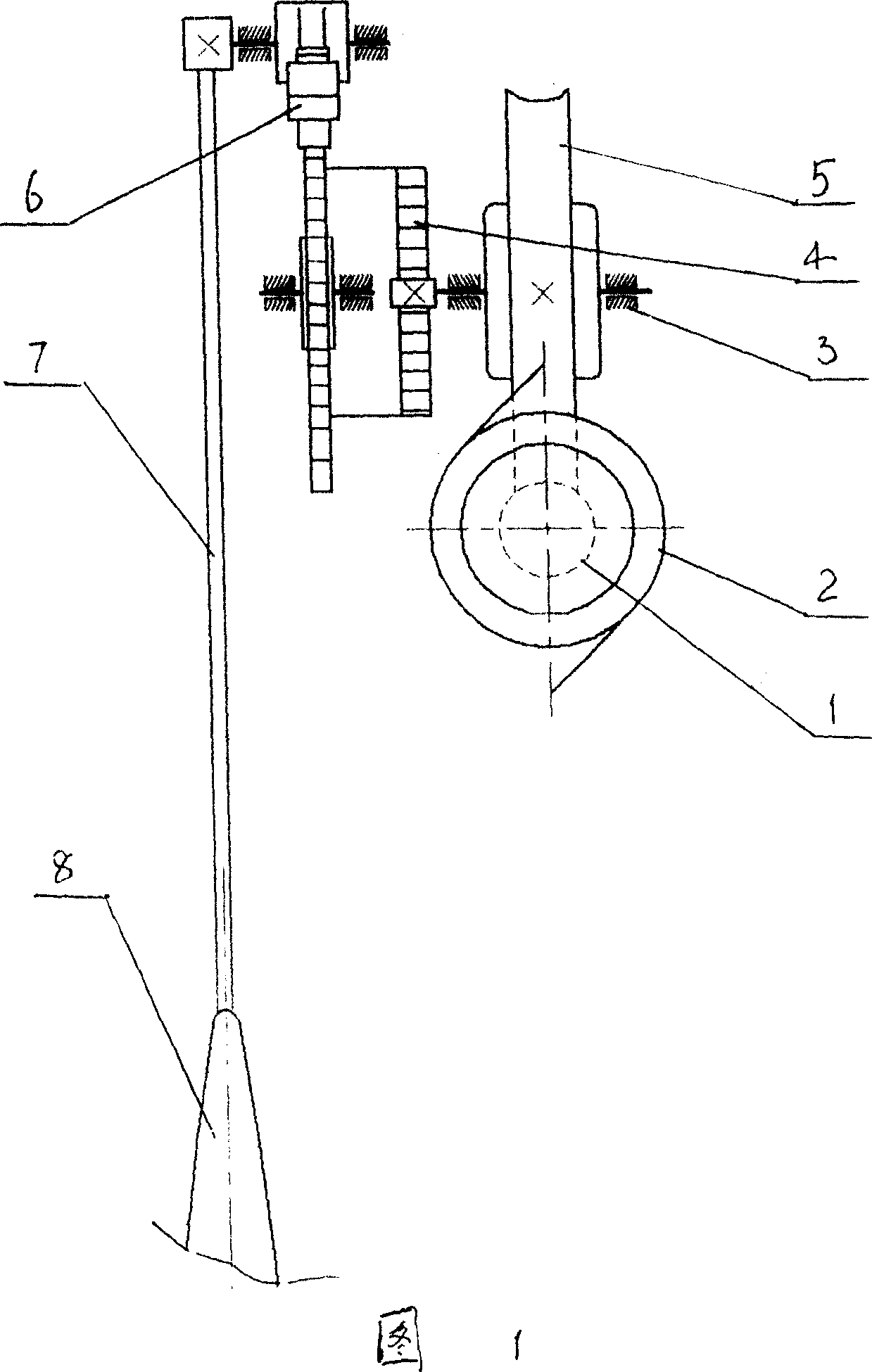 Improved clock pendulum driving device