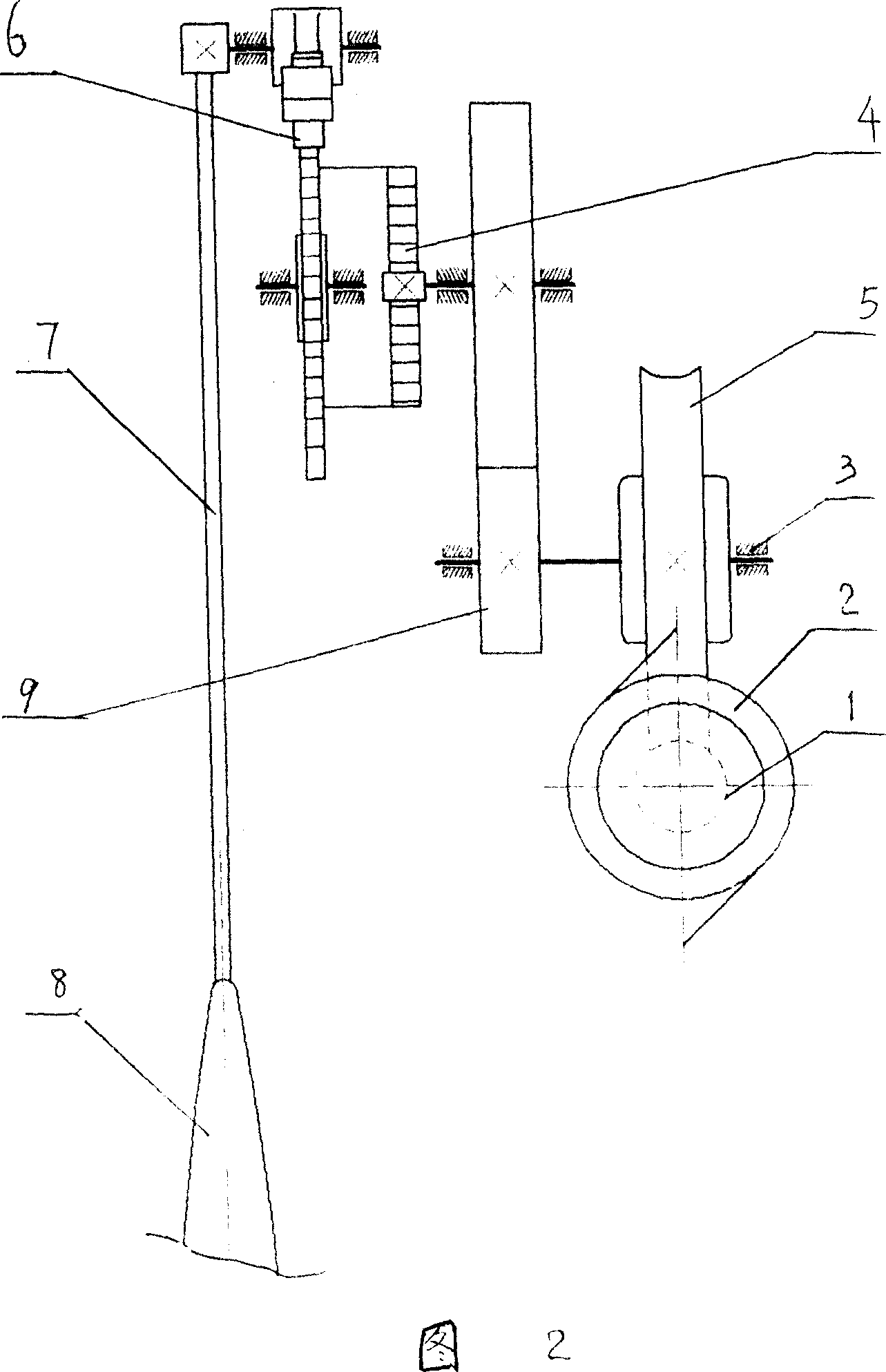 Improved clock pendulum driving device