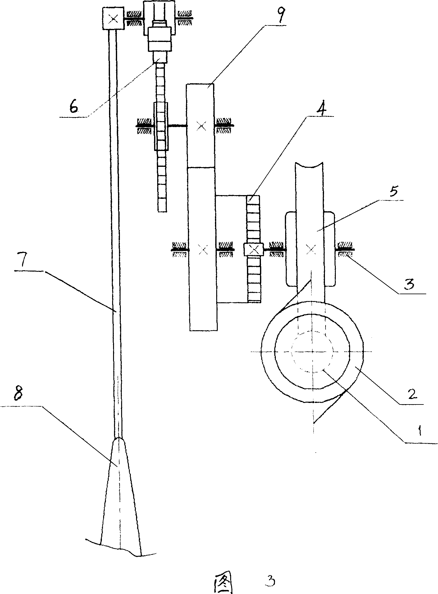 Improved clock pendulum driving device