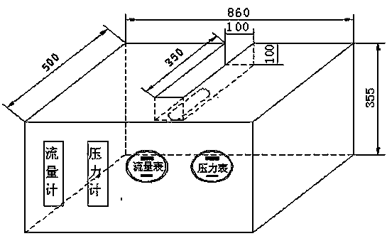 Miniature automatic wastewater treatment device under test bench of chemical laboratory