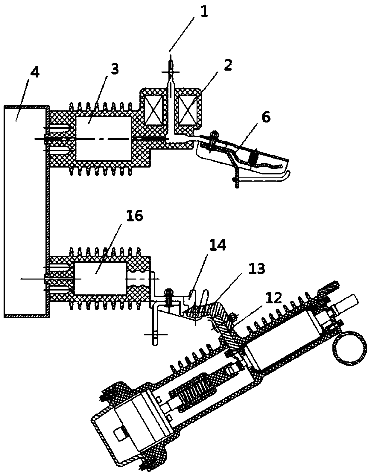 Single-phase recloser and three-phase linkage device and method