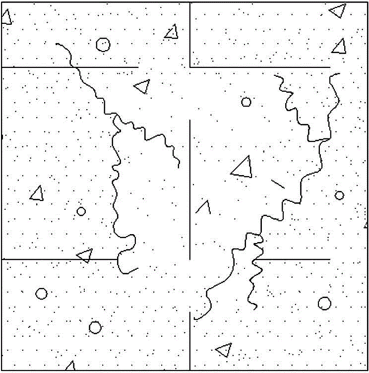 Stone texture imitating permeable concrete prefabricated brick and preparation method thereof