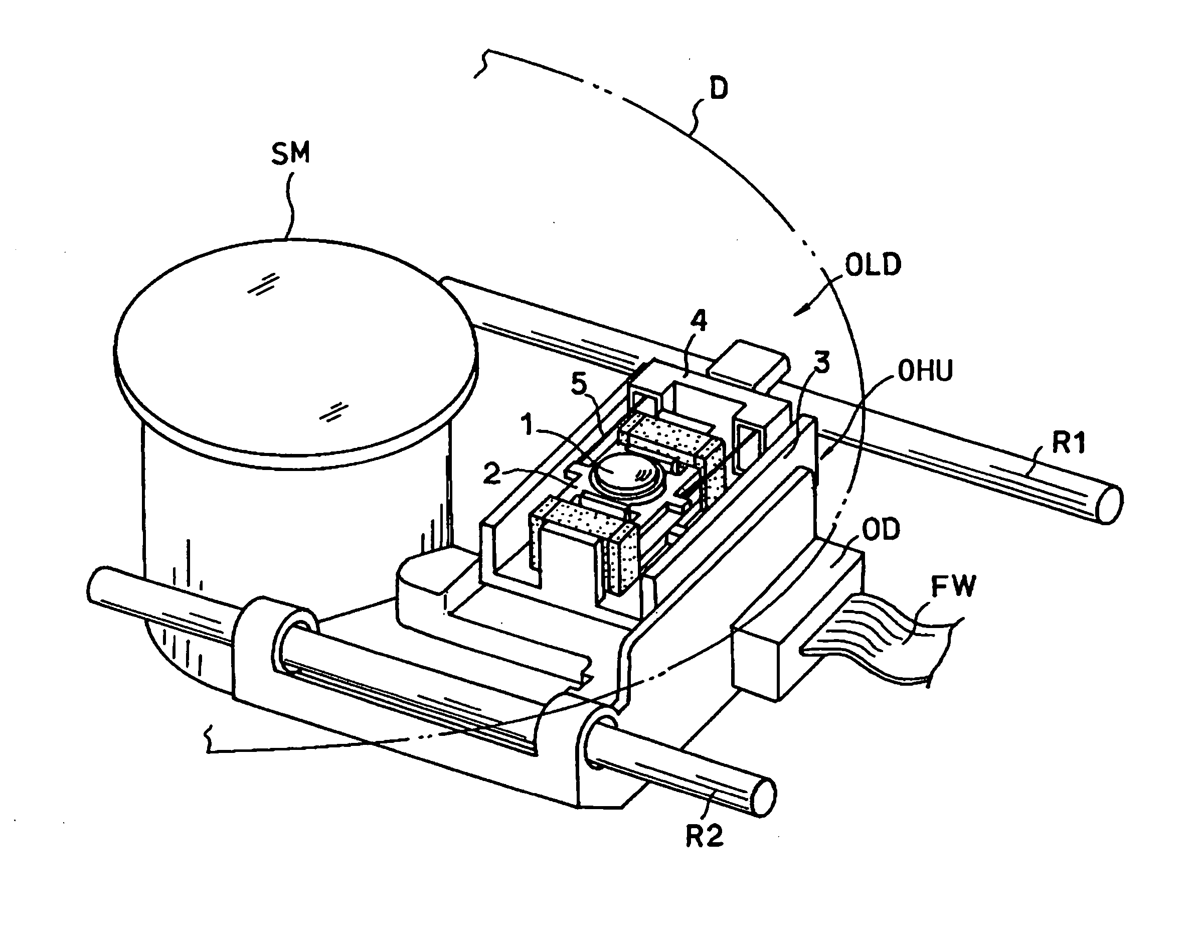 Objective lens driving apparatus for an optical head