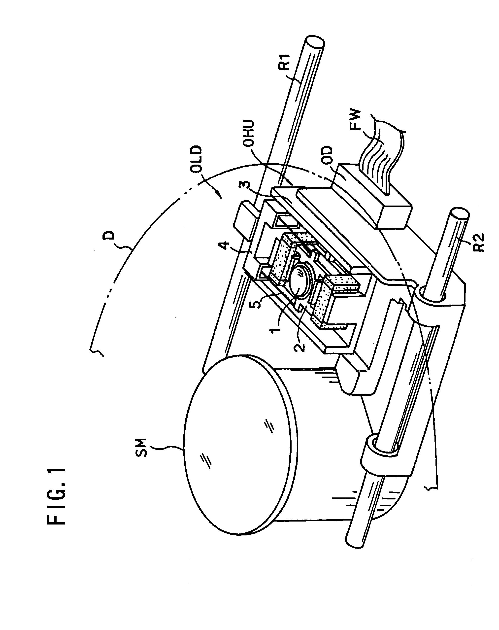 Objective lens driving apparatus for an optical head