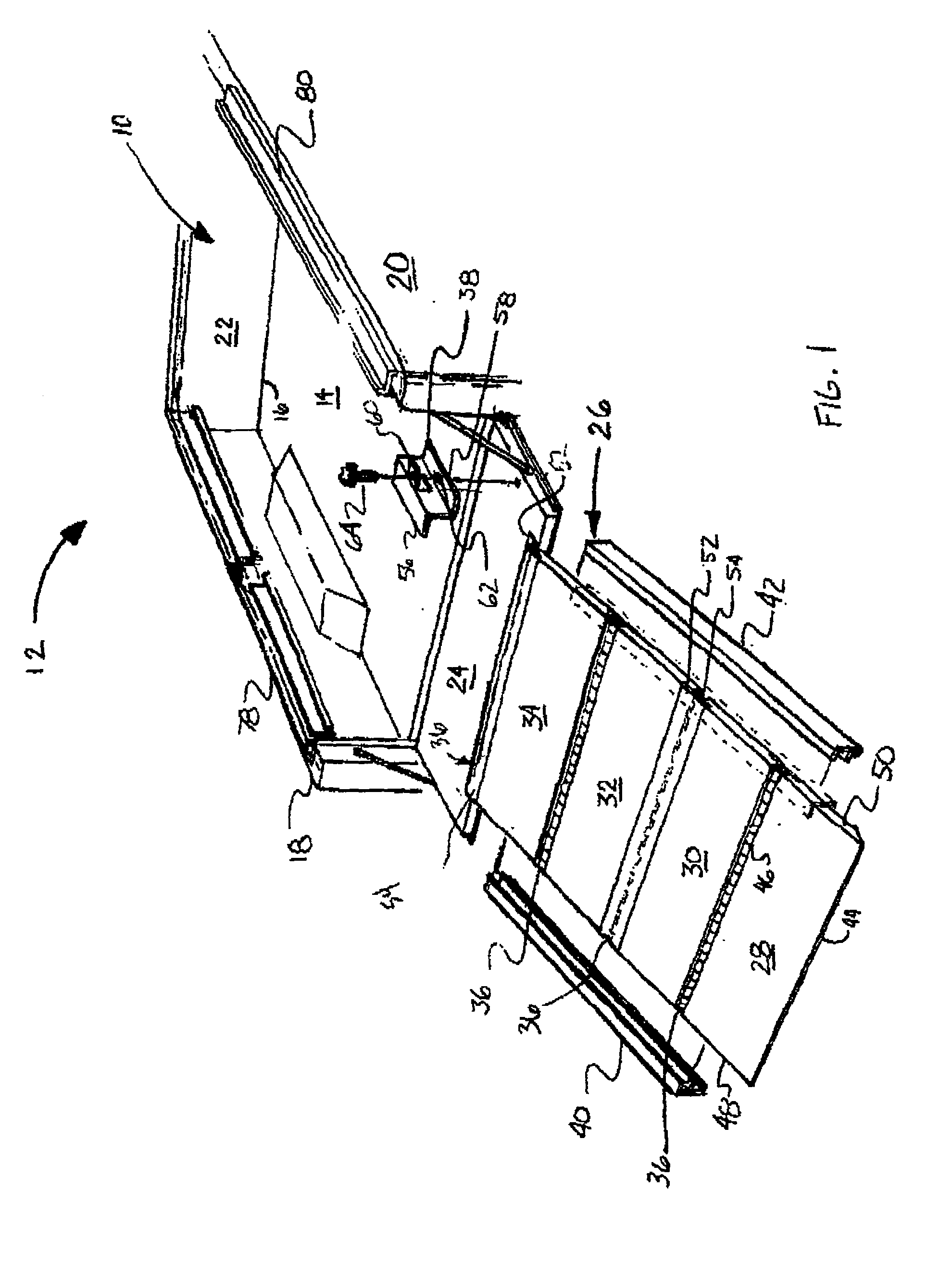 Automotive stowable ramp device