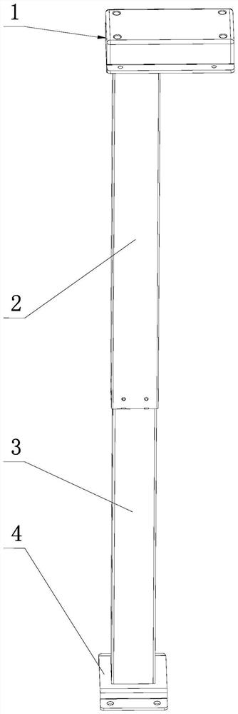 Supporting column of suspension type commodity shelf
