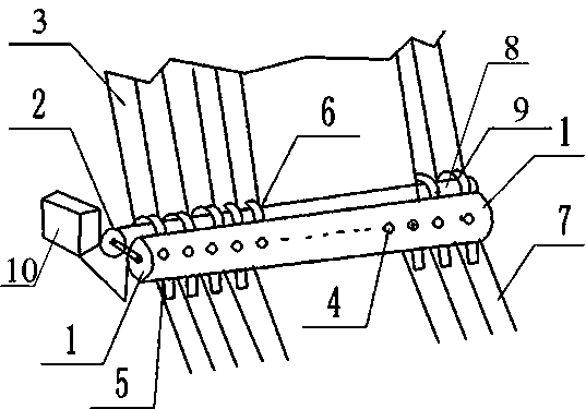 Air suction type garlic seed distribution device