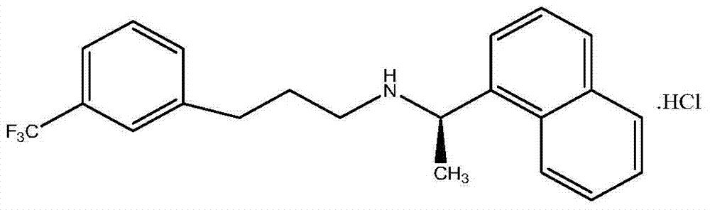 Synthetic method of cinacalcet hydrochloride and intermediate compound of cinacalcet hydrochloride