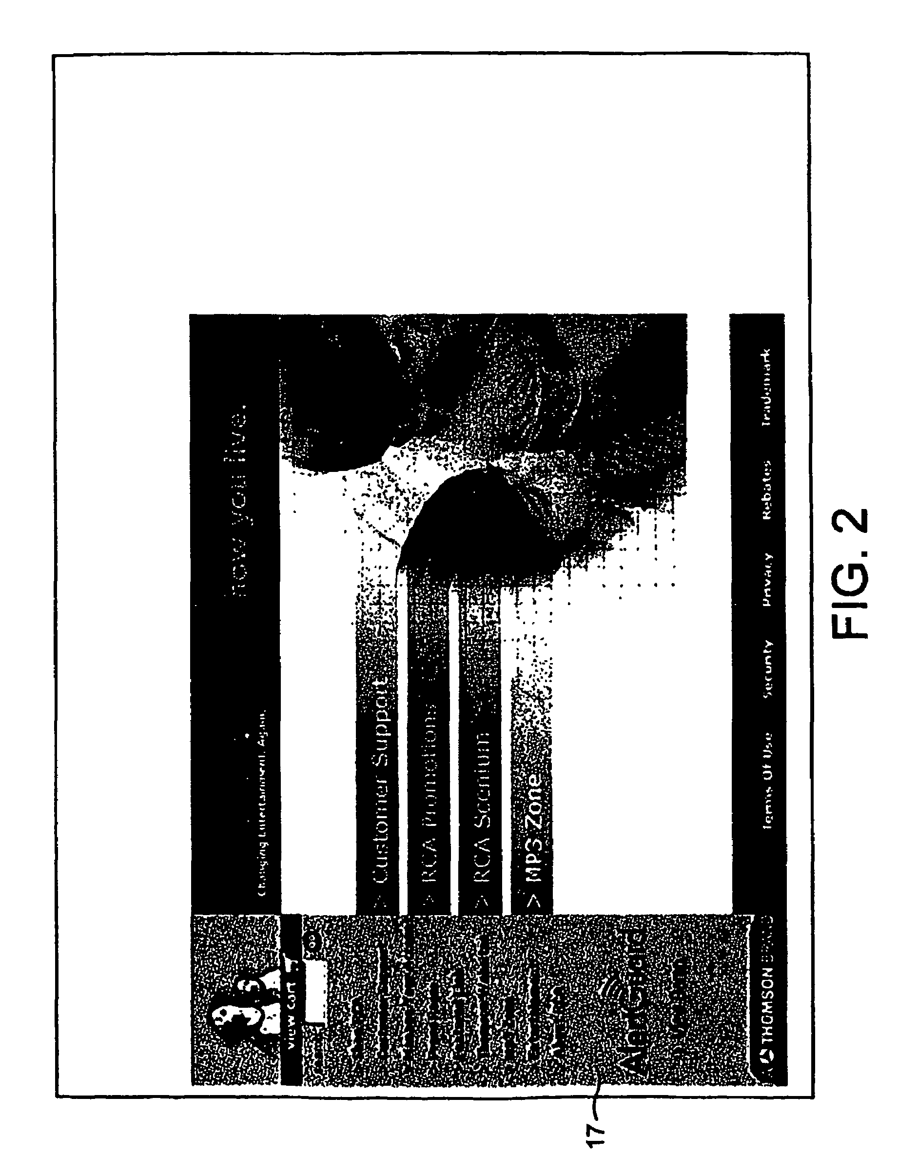 Web browser for use with a television display for preventing screen burn