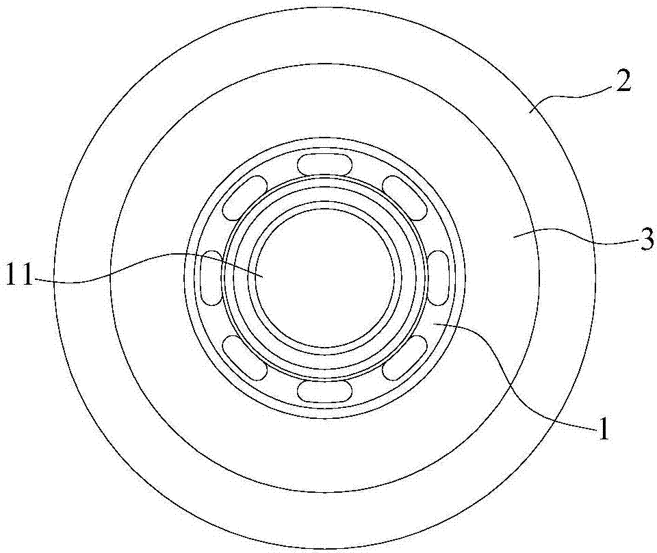 Method for manufacturing composite layer skating wheel