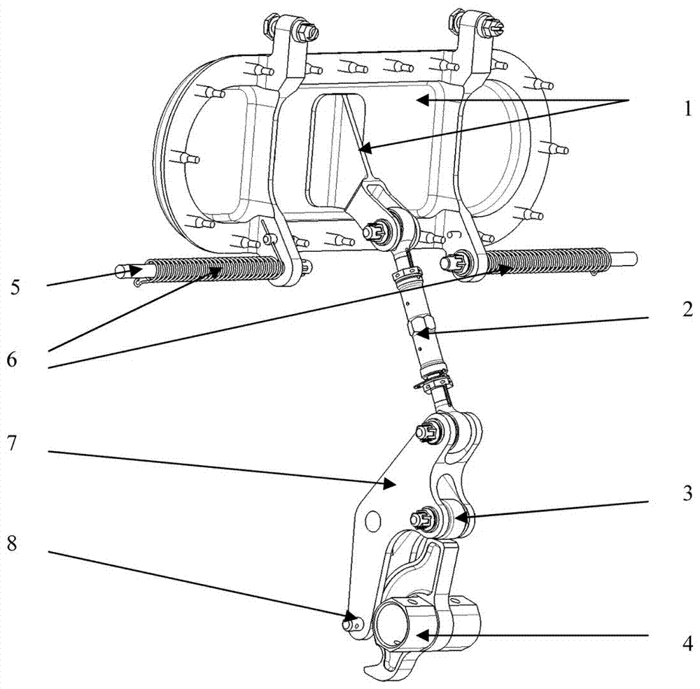 Aircraft door pressure locking mechanism