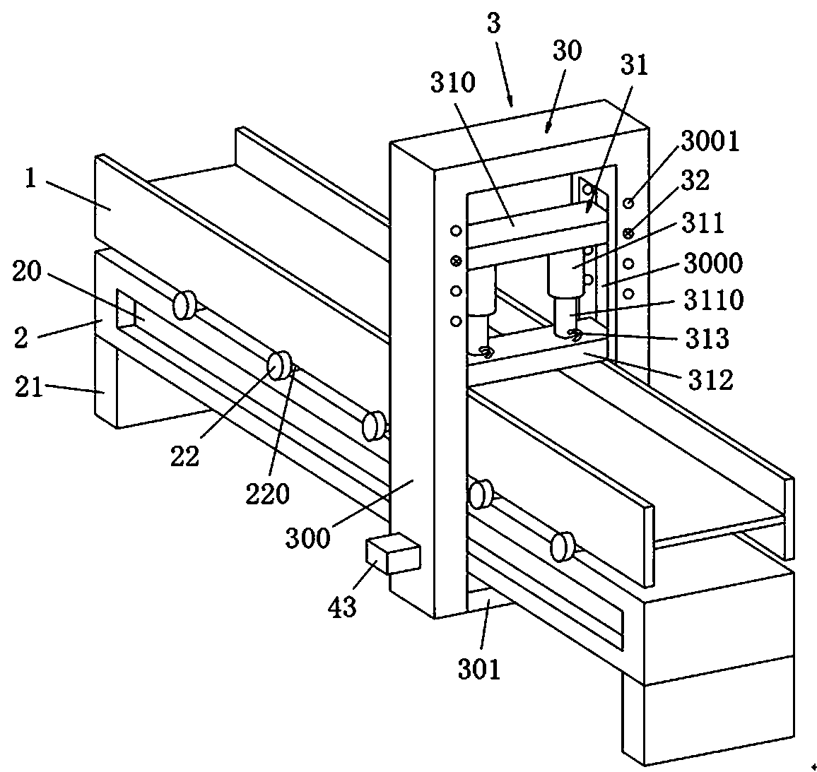 Movable profile steel correction device and correction method of profile steel