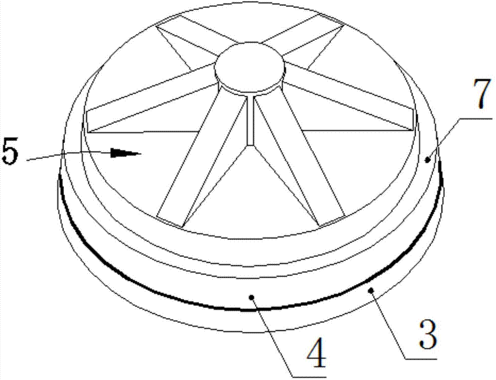 Copper anode plate casting mold with insert