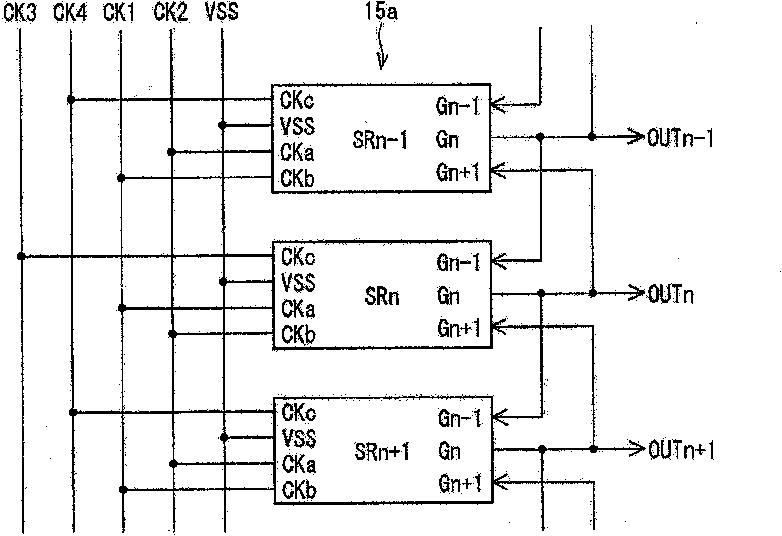 Shift register circuit, display device, and method for driving shift register circuit