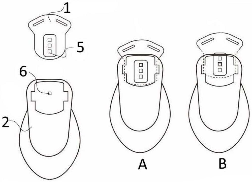 Bayonet lock fixing mode and fixing method for air respirator back plate device