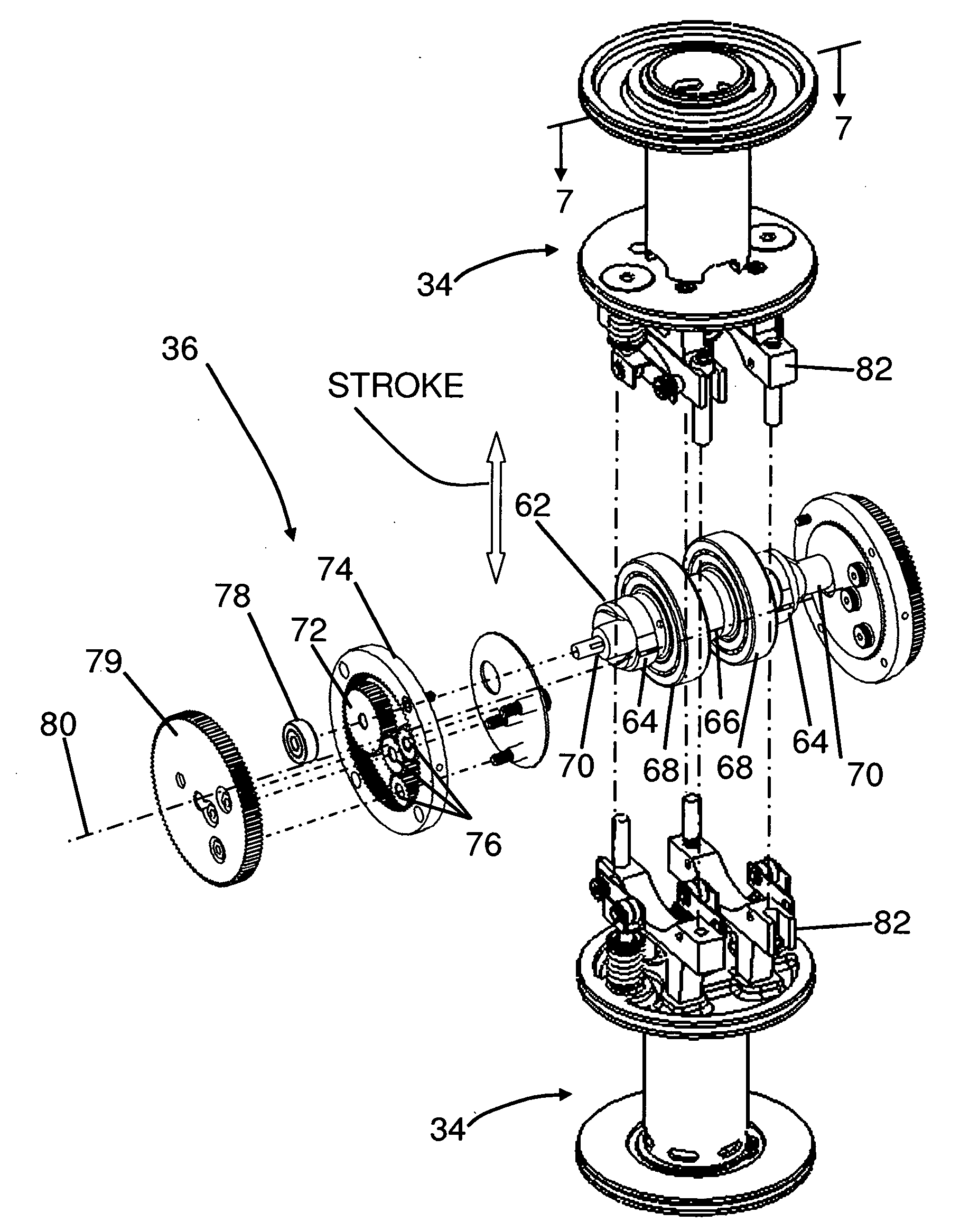 Two-stroke Opposed Cylinder Internal Combustion Engine with Integrated Positive Displacement Supercharger and Regenerator.