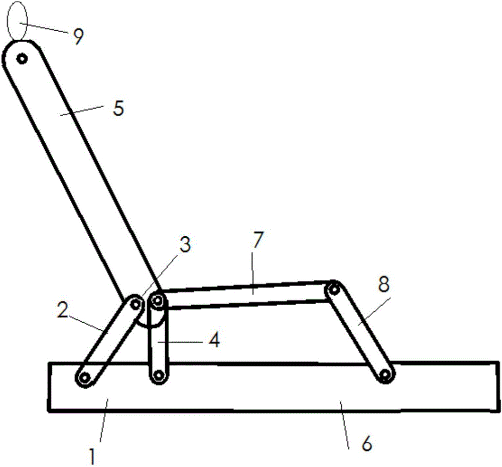 Rear-row seat folding mechanism capable of giving way backwards